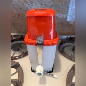 Vintage Swing Away Ice Crusher  Chrome Hand Crank Model